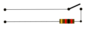 Un-Supervised circuit with an inline (series) resistor